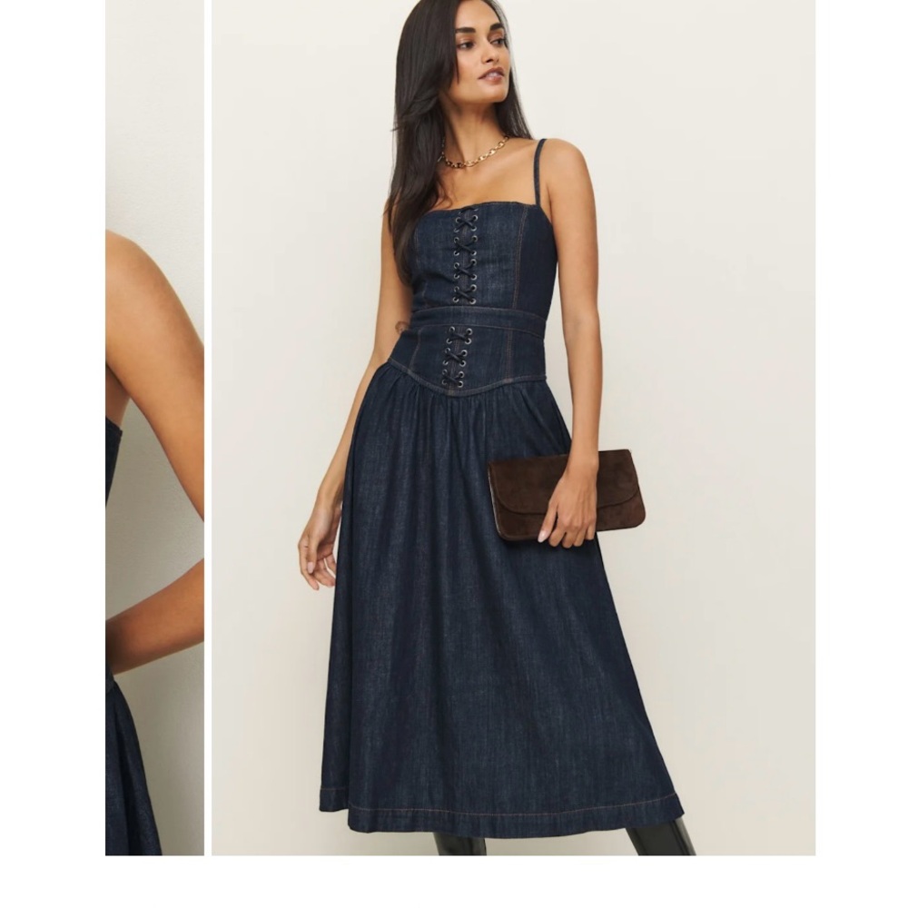 NWT Reformation Florentina Maxi Dress size 6 reg $248 - Picture 6 of 9